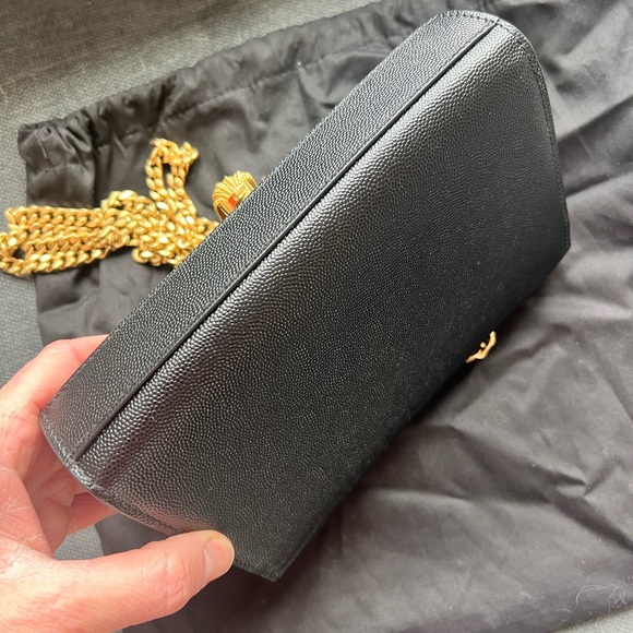 Saint Laurent Kate Small Tassel YSL Wallet on Chain in Grained Leather - Picture 5 of 6